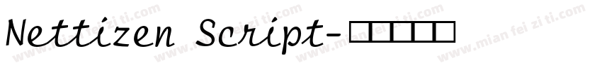Nettizen Script字体转换